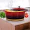 MegaChef 7qt. Red Oval Enameled Cast Iron Casserole